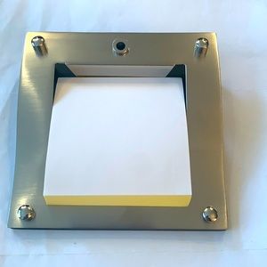 2for$15 bundle New in box  silver plated post-it holder with pen